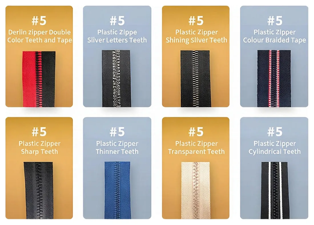 Plastic And Resin Zippers